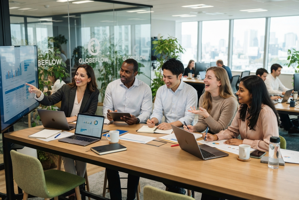 Diverse team of professionals
